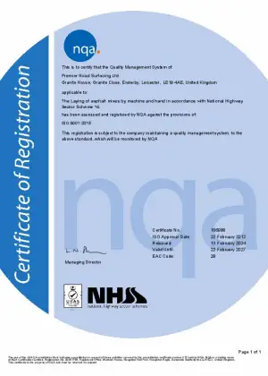 ISO 9001&colon;2015 NHSS16